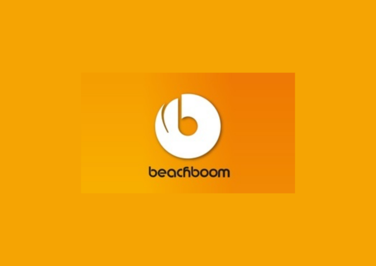 Het logo van Beachboom